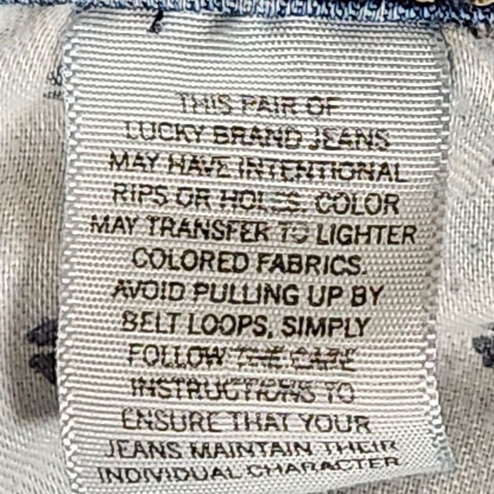 Lucky Brand Ava Crop Jeans Womens 8/29 Blue Skinny Raw Hem Stretch Denim - Picture 14 of 15